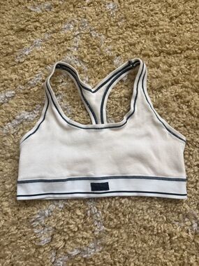 SKIMS Cotton Rib Racerback Bralette in Marble